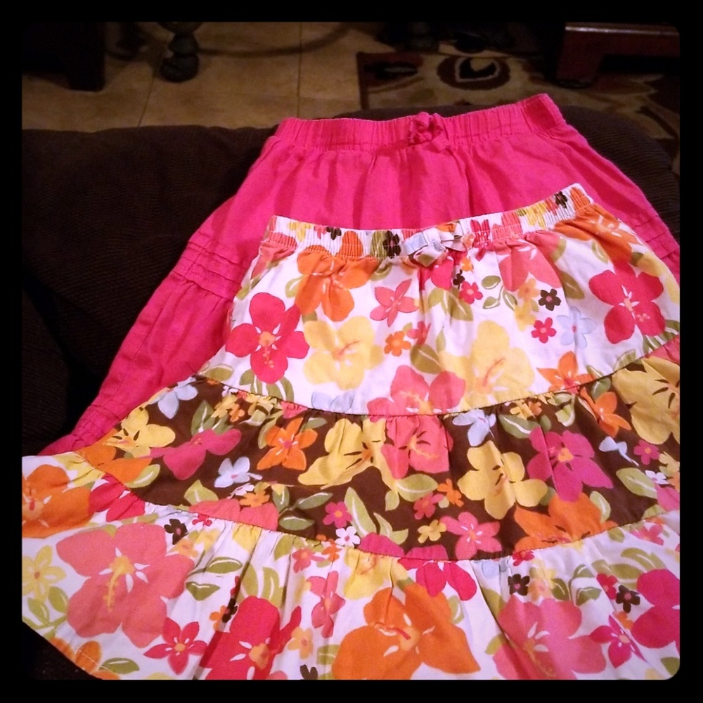 Two loose skirts